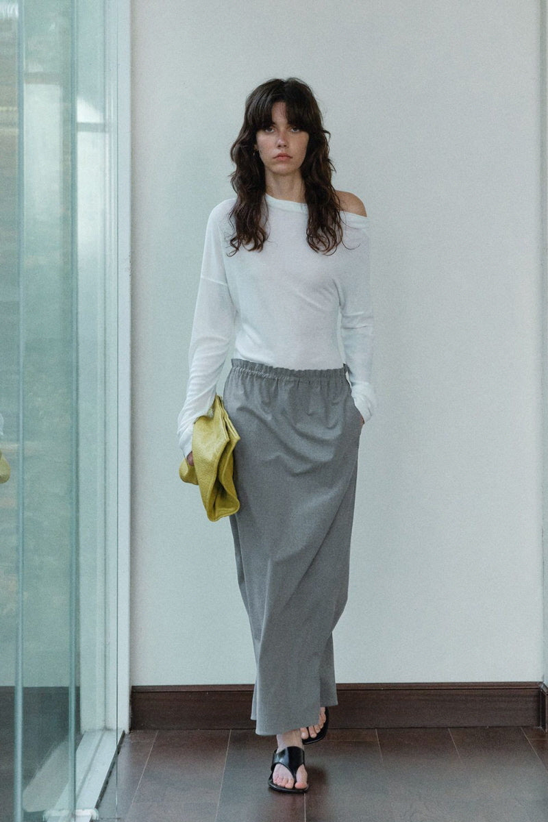 Flower Bud Drawstring Skirt