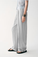 Lace-Up Straight Trousers