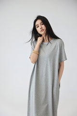 Lazy Straight Loose Long Dress