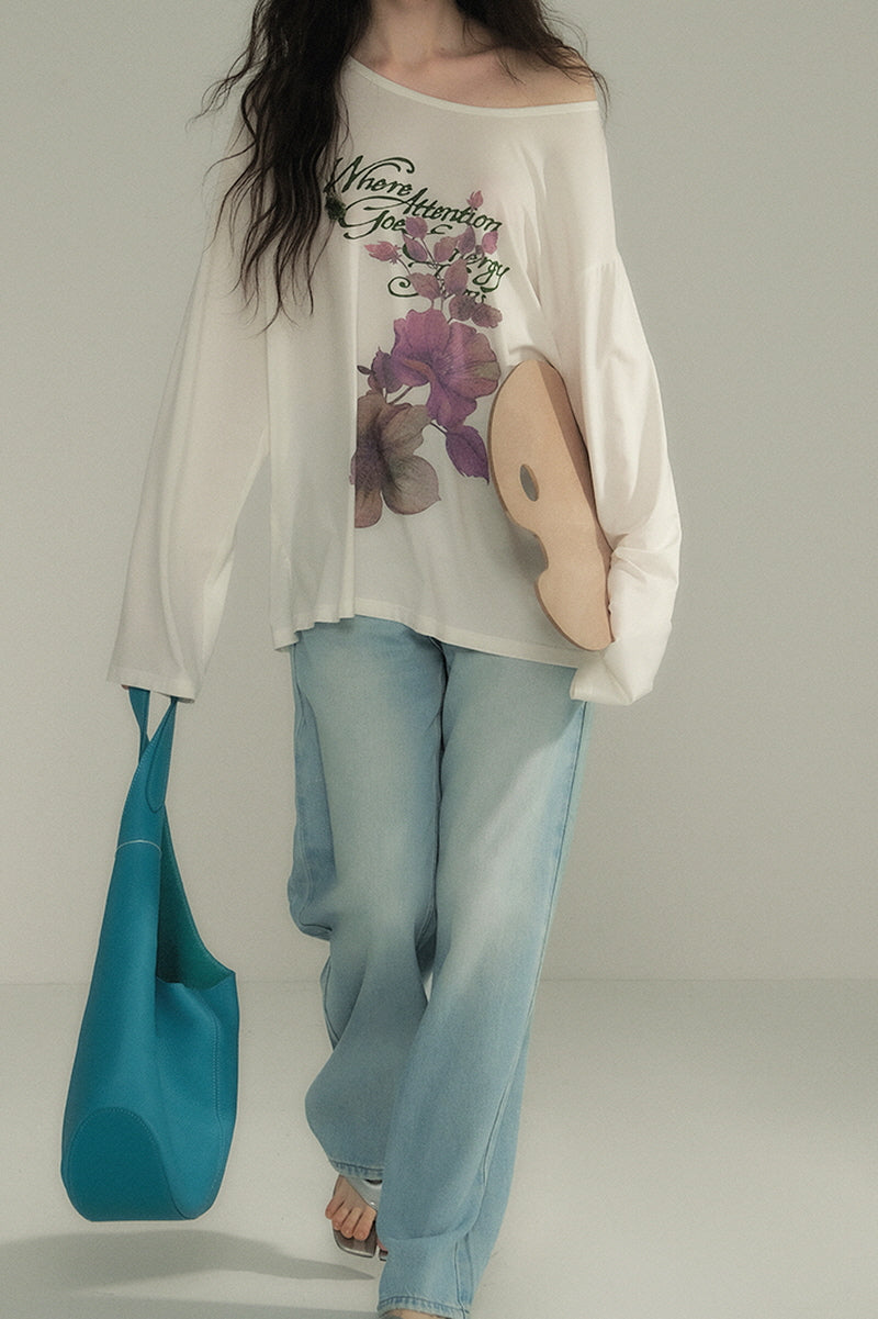 Panelled Lace Straight-Leg Jeans