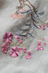 Embroidered Loose Long Dress