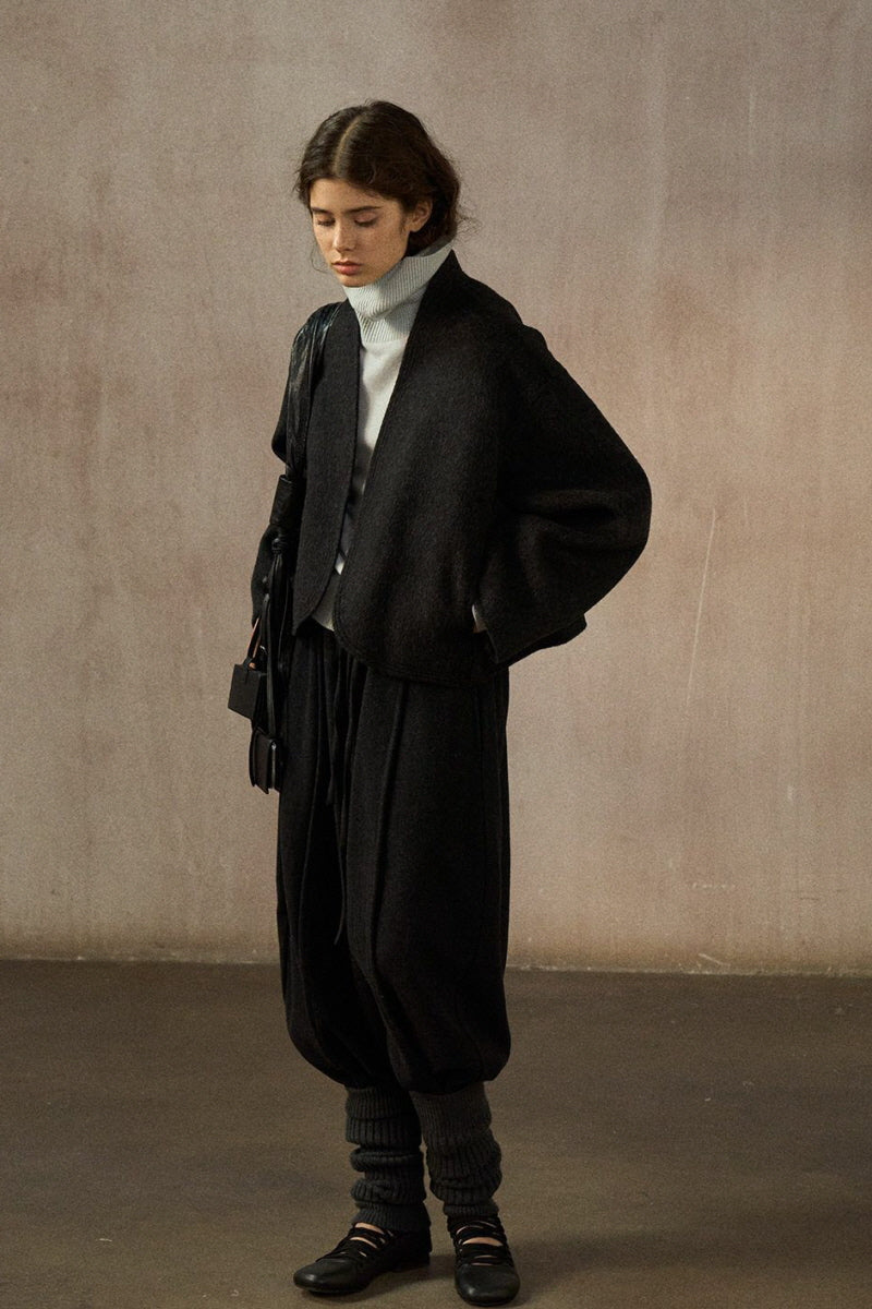 Cocoon Cropped Reversible Jacket