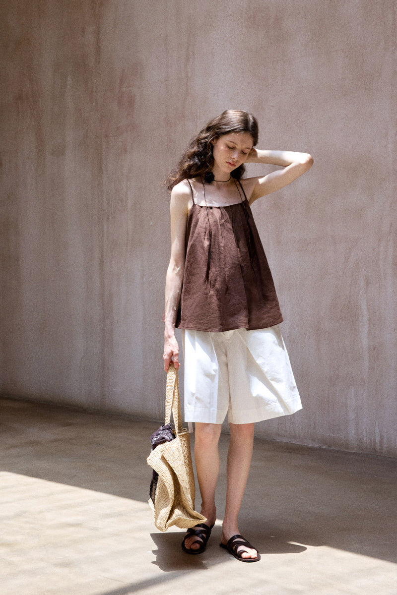 Pleated Backless Holiday Top