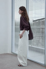 Wrap-Around Pleated Loose Slacks