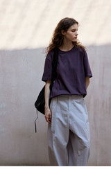 Cross-Cutout Relaxed T-Shirt