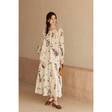 French Botanical Print Loose Shirt