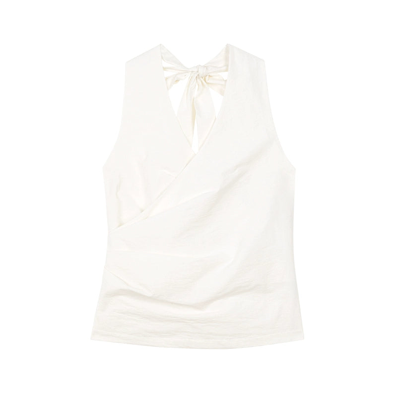 Halterneck Wrap Vest