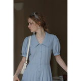 Vintage Single Breasted Shirt Dress